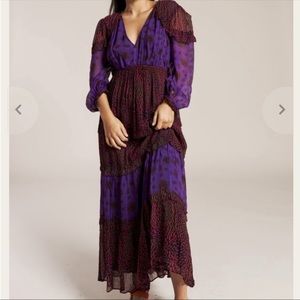 Ba&sh Long Sleeve Maxi Dress Size 6